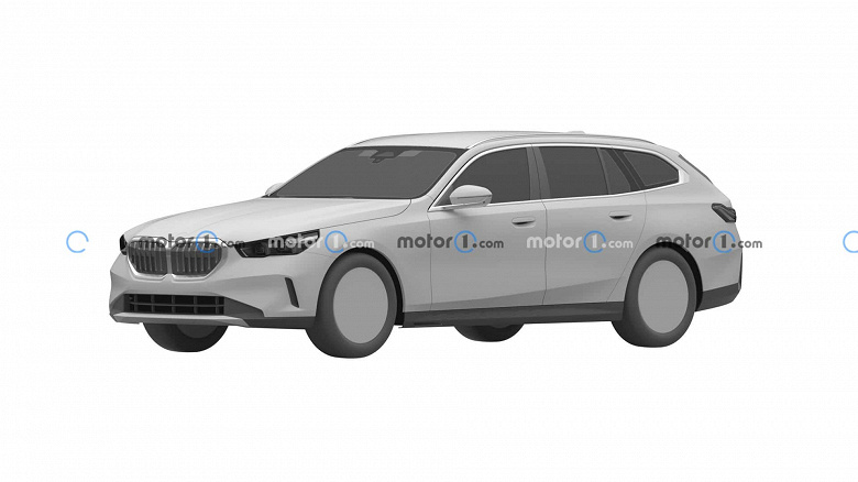 Новейшая BMW 5-series Touring рассекречена на патентных изображениях